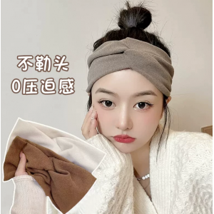 秋冬日常外出防风头巾发带女新款头箍发套